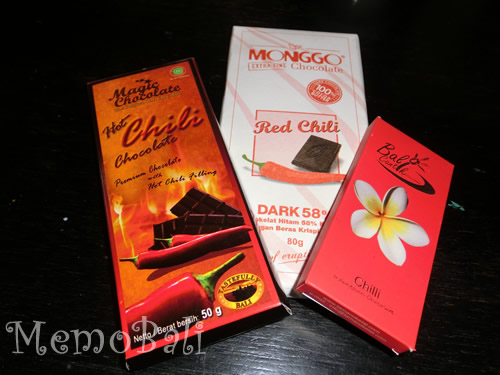 バリ島「spicy chocolate（唐辛子入りチョコレート）」Memo Bali