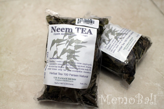 バリ島「Neem TEA（ニーム茶）」Memo Bali