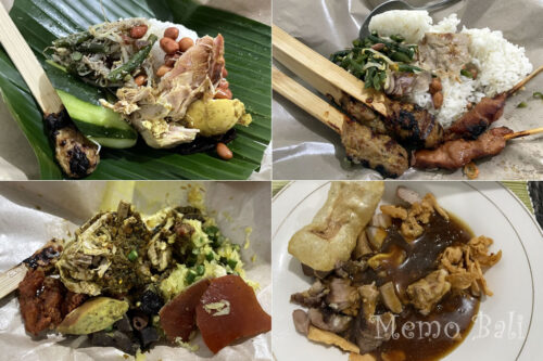 インドネシア「Nasi campur di sekitar Dalung（ダルン周辺のナシチャンプル） 」Memo Bali