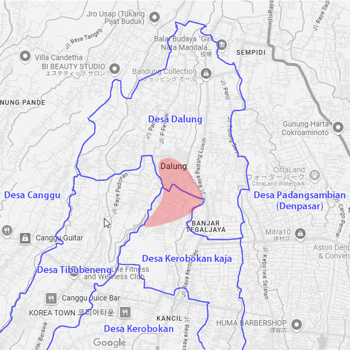 バリ島「Dalung（ダルン）」Memo Bali